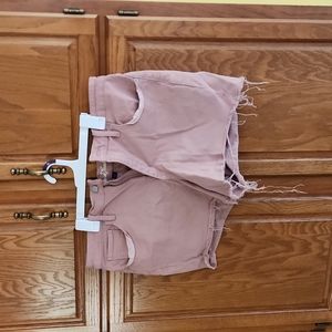 Pink denim shorts size 16 Universal Thread